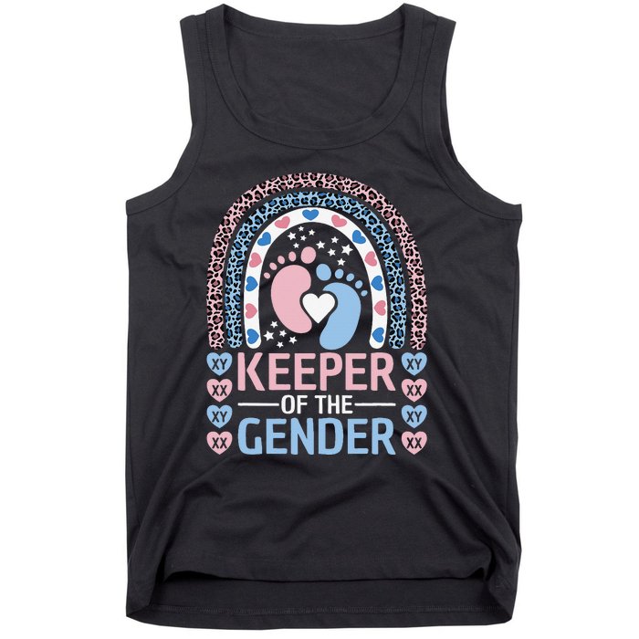 Keeper Of The Gender Reveal Announcement Baby Shower Party Tank Top