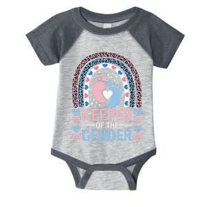 Keeper Of The Gender Reveal Announcement Baby Shower Party Infant Baby Jersey Bodysuit