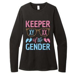 Keeper Of The Gender Baby Shower Gender Reveal Party Outfit Womens CVC Long Sleeve Shirt