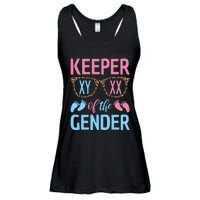 Keeper Of The Gender Baby Shower Gender Reveal Party Outfit Ladies Essential Flowy Tank