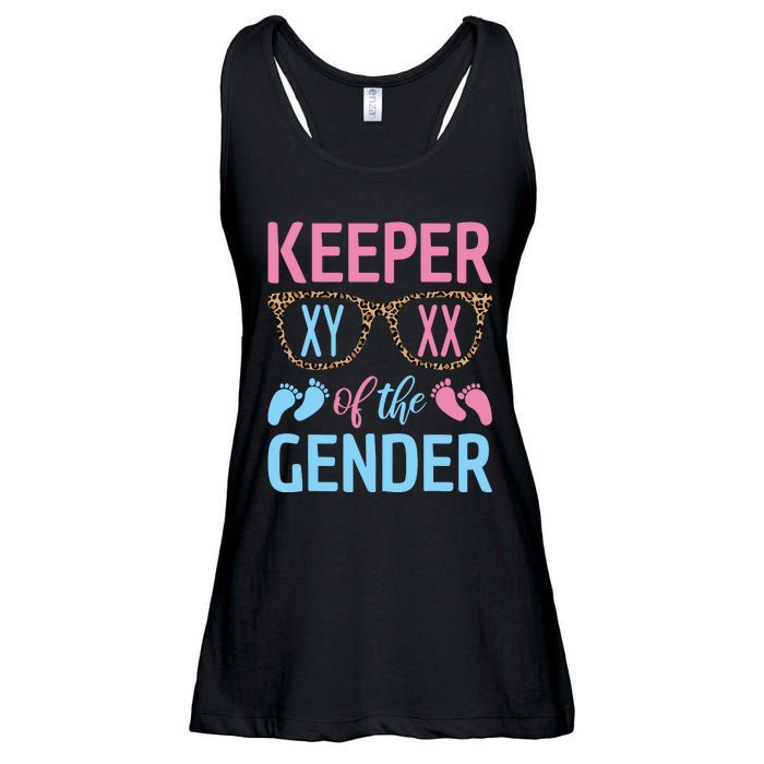 Keeper Of The Gender Baby Shower Gender Reveal Party Outfit Ladies Essential Flowy Tank