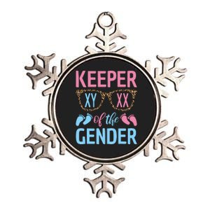 Keeper Of The Gender Baby Shower Gender Reveal Party Outfit Metallic Star Ornament