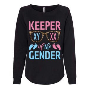 Keeper Of The Gender Baby Shower Gender Reveal Party Outfit Womens California Wash Sweatshirt