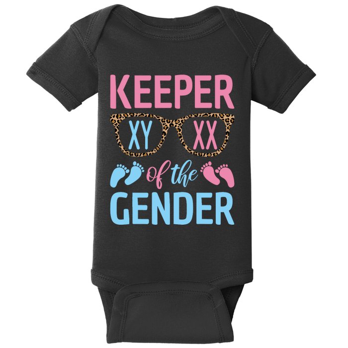 Keeper Of The Gender Baby Shower Gender Reveal Party Outfit Baby Bodysuit