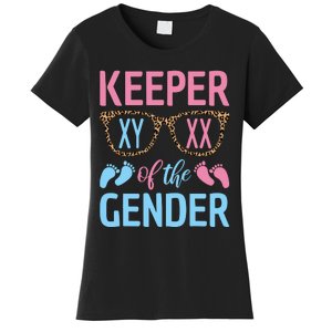 Keeper Of The Gender Baby Shower Gender Reveal Party Outfit Women's T-Shirt