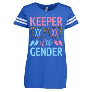 Keeper Of The Gender Baby Shower Gender Reveal Party Outfit Enza Ladies Jersey Football T-Shirt