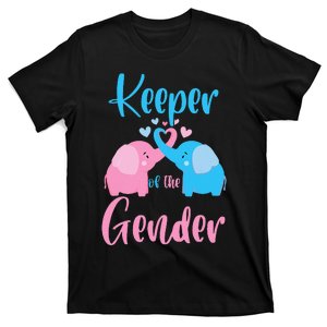 Keeper Of The Gender Elephant In Blue And Pink Party Idea T-Shirt