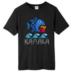 Kamala Over Trump Blue Wave Big Fish Eats Small Fish Tall Fusion ChromaSoft Performance T-Shirt