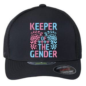 Keeper Of The Gender Reveal Announcement Baby Shower Party Flexfit Unipanel Trucker Cap