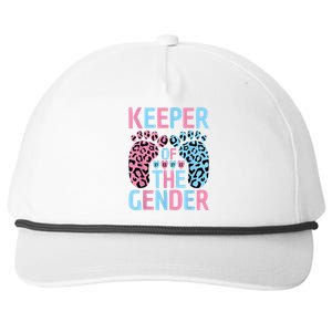 Keeper Of The Gender Reveal Announcement Baby Shower Party Snapback Five-Panel Rope Hat