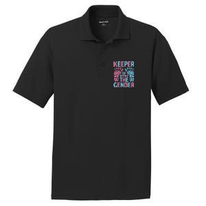 Keeper Of The Gender Reveal Announcement Baby Shower Party PosiCharge RacerMesh Polo