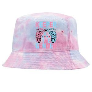 Keeper Of The Gender Reveal Announcement Baby Shower Party Tie-Dyed Bucket Hat