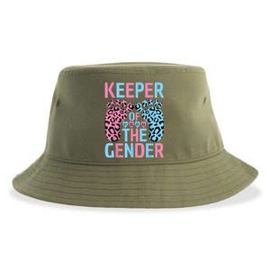 Keeper Of The Gender Reveal Announcement Baby Shower Party Sustainable Bucket Hat