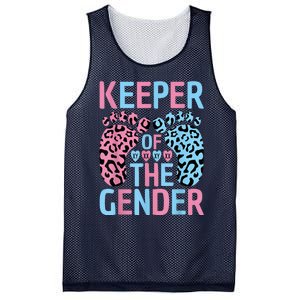 Keeper Of The Gender Reveal Announcement Baby Shower Party Mesh Reversible Basketball Jersey Tank