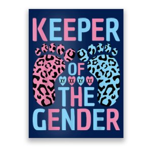 Keeper Of The Gender Reveal Announcement Baby Shower Party Poster