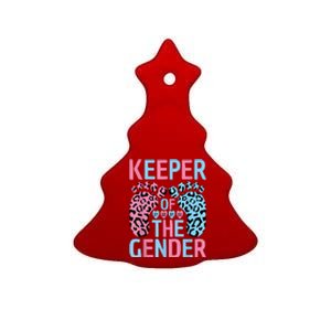 Keeper Of The Gender Reveal Announcement Baby Shower Party Ceramic Tree Ornament