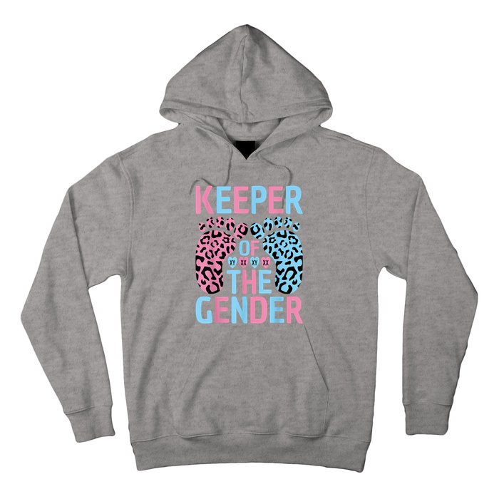 Keeper Of The Gender Reveal Announcement Baby Shower Party Hoodie