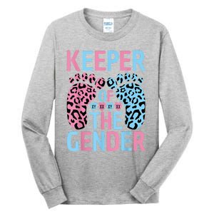 Keeper Of The Gender Reveal Announcement Baby Shower Party Tall Long Sleeve T-Shirt