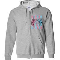 Keeper Of The Gender Reveal Announcement Baby Shower Party Full Zip Hoodie