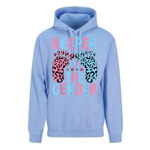 Keeper Of The Gender Reveal Announcement Baby Shower Party Unisex Surf Hoodie