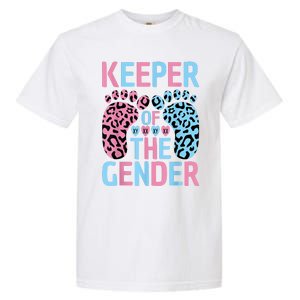 Keeper Of The Gender Reveal Announcement Baby Shower Party Garment-Dyed Heavyweight T-Shirt