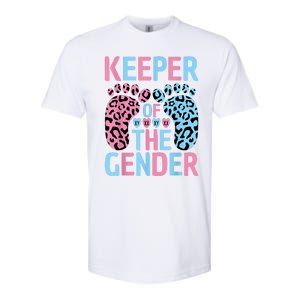 Keeper Of The Gender Reveal Announcement Baby Shower Party Softstyle CVC T-Shirt