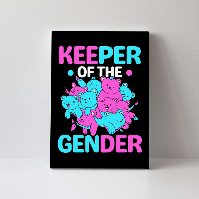 Keeper Of The Gender Gender Reveal Party Pregnancy Canvas