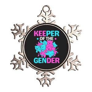 Keeper Of The Gender Gender Reveal Party Pregnancy Metallic Star Ornament