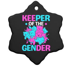 Keeper Of The Gender Gender Reveal Party Pregnancy Ceramic Star Ornament