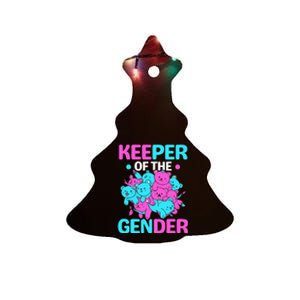 Keeper Of The Gender Gender Reveal Party Pregnancy Ceramic Tree Ornament