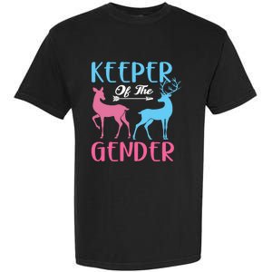 Keeper Of The Gender Buck Or Doe Gender Reveal Party Gift Garment-Dyed Heavyweight T-Shirt