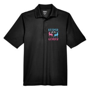 Keeper Of The Gender Buck Or Doe Gender Reveal Party Gift Men's Origin Performance Pique Polo