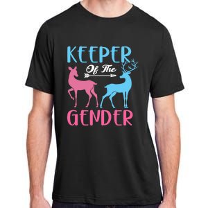 Keeper Of The Gender Buck Or Doe Gender Reveal Party Gift Adult ChromaSoft Performance T-Shirt