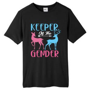 Keeper Of The Gender Buck Or Doe Gender Reveal Party Gift Tall Fusion ChromaSoft Performance T-Shirt