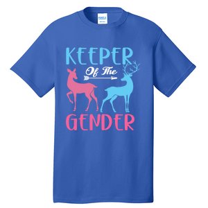 Keeper Of The Gender Buck Or Doe Gender Reveal Party Gift Tall T-Shirt