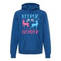 Keeper Of The Gender Buck Or Doe Gender Reveal Party Gift Premium Hoodie