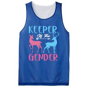 Keeper Of The Gender Buck Or Doe Gender Reveal Party Gift Mesh Reversible Basketball Jersey Tank