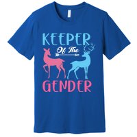 Keeper Of The Gender Buck Or Doe Gender Reveal Party Gift Premium T-Shirt