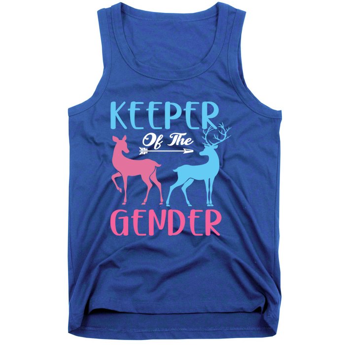 Keeper Of The Gender Buck Or Doe Gender Reveal Party Gift Tank Top