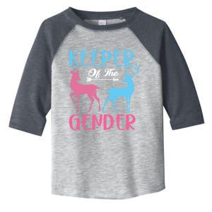 Keeper Of The Gender Buck Or Doe Gender Reveal Party Gift Toddler Fine Jersey T-Shirt