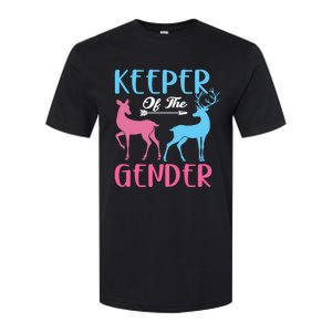 Keeper Of The Gender Buck Or Doe Gender Reveal Party Gift Softstyle CVC T-Shirt