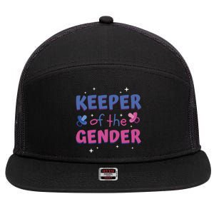 Keeper Of The Gender Pregnancy Reveal 7 Panel Mesh Trucker Snapback Hat