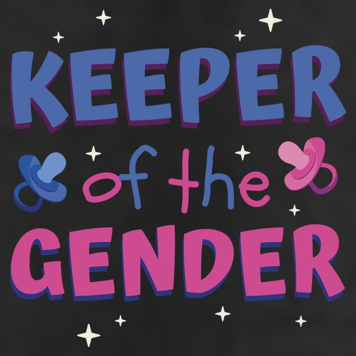 Keeper Of The Gender Pregnancy Reveal 7 Panel Mesh Trucker Snapback Hat