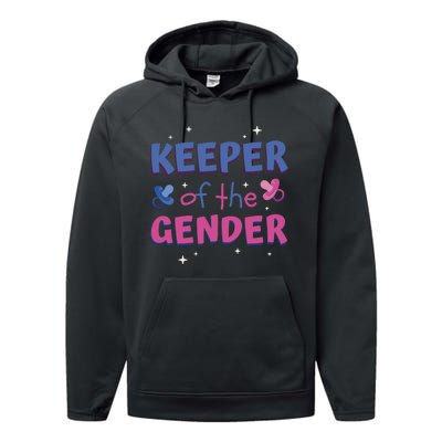 Keeper Of The Gender Pregnancy Reveal Performance Fleece Hoodie