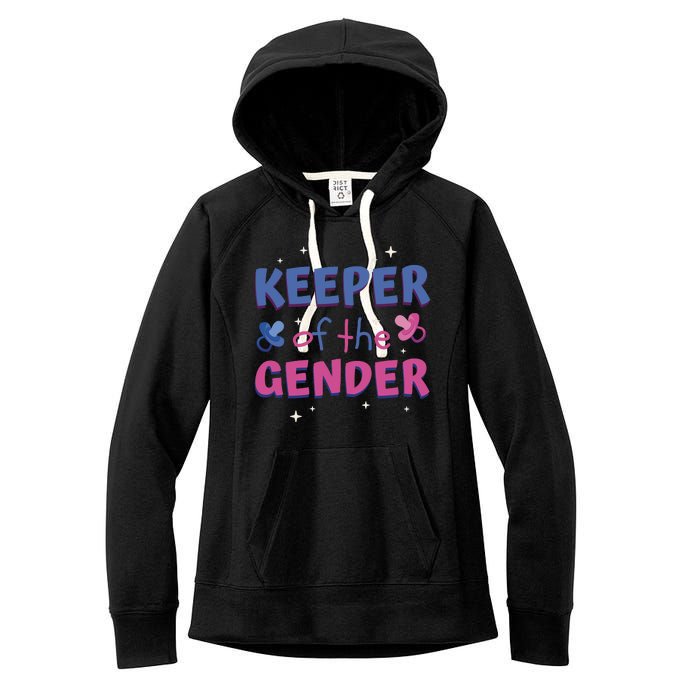 Keeper Of The Gender Pregnancy Reveal Women's Fleece Hoodie