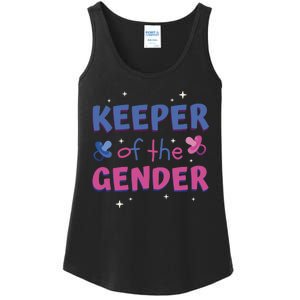 Keeper Of The Gender Pregnancy Reveal Ladies Essential Tank