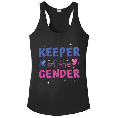 Keeper Of The Gender Pregnancy Reveal Ladies PosiCharge Competitor Racerback Tank