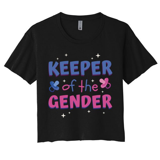 Keeper Of The Gender Pregnancy Reveal Crop Top