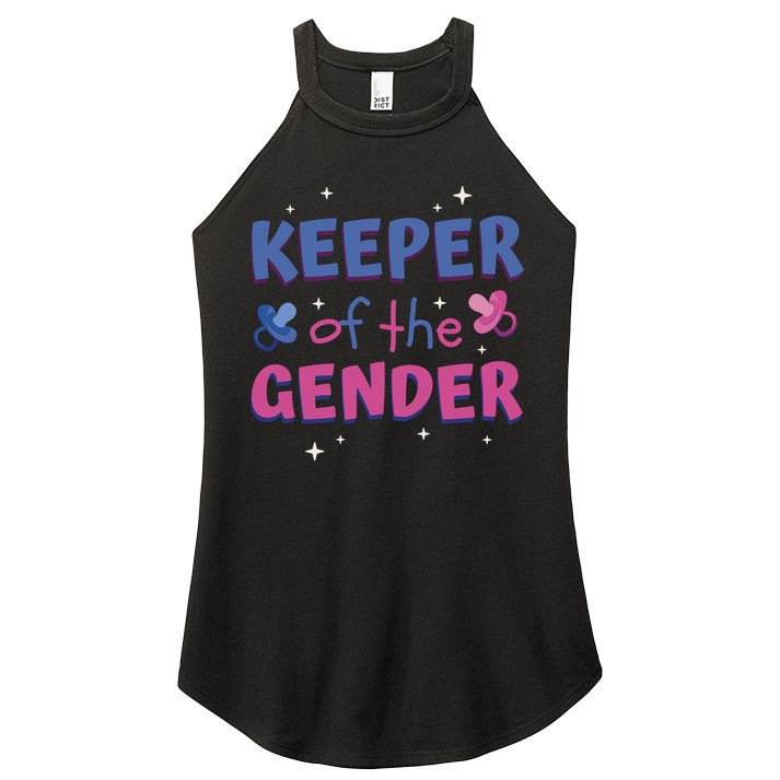 Keeper Of The Gender Pregnancy Reveal Women's Perfect Tri Rocker Tank