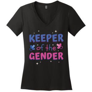 Keeper Of The Gender Pregnancy Reveal Women's V-Neck T-Shirt